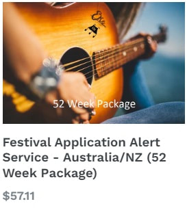 Festival Application Alert Service 52 Week Package Australia New Zealand